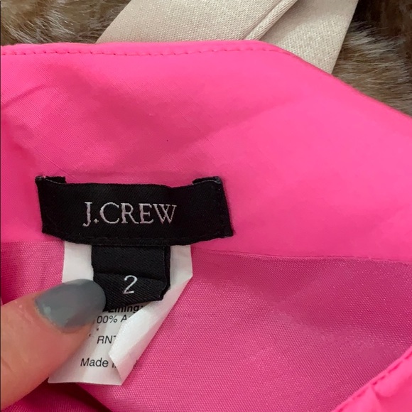 J. Crew Neon Pink Dress size 2 LIKE NEW - Picture 3 of 3